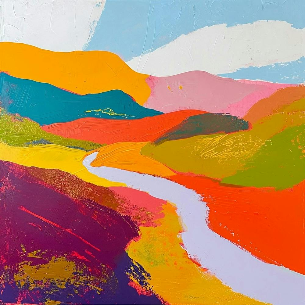 Colourful Abstract Pyrnes National Park France 4