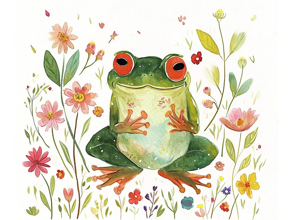 Little Floral Frog 1