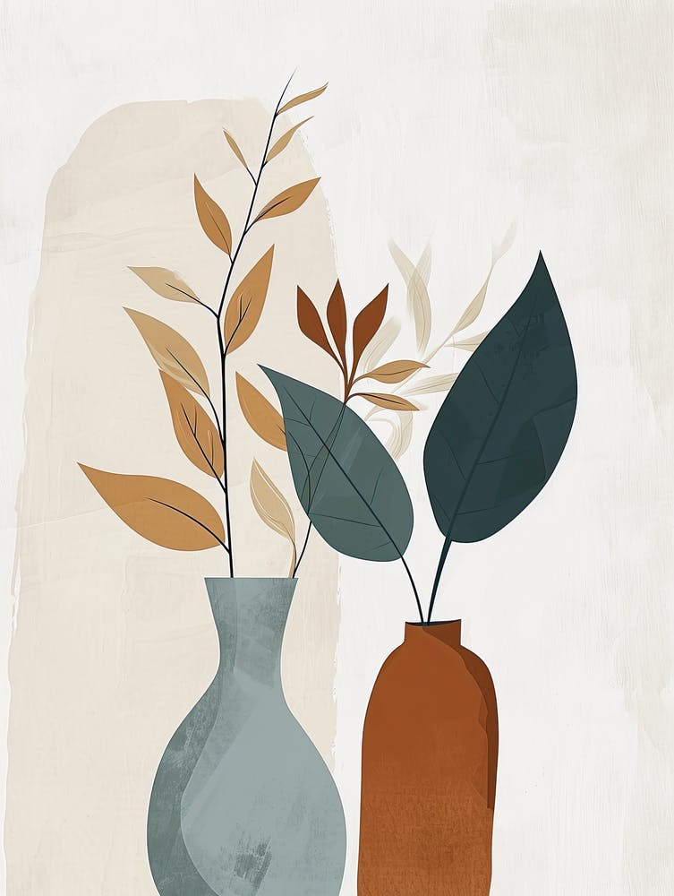 Zwei Vasen, Minimalismus, Hygge