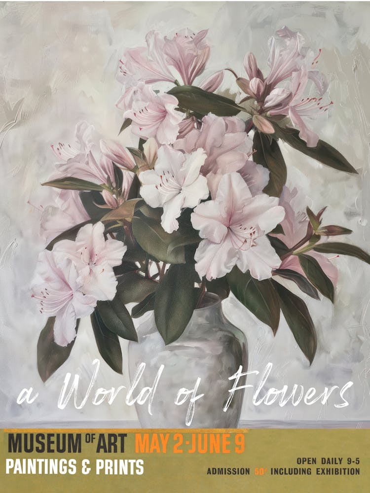 A World Of Flowers, Van Gogh Exhibition Azalea 3