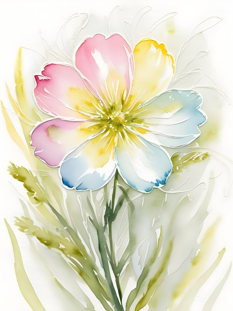 Special Watercolor Flower