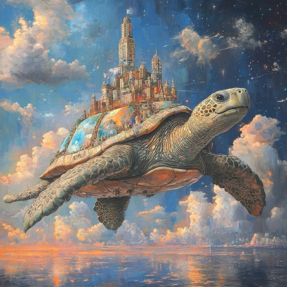 Turtle In The Sky Art