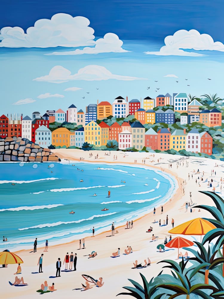 Bondi Beach, Sydney, Australia, Matisse And Rousseau Style 2