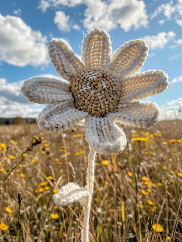 Daisy Knitted In Crochet 4