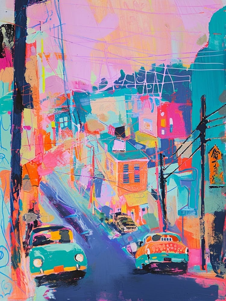 Kitsch Retro Painting Illustration 3