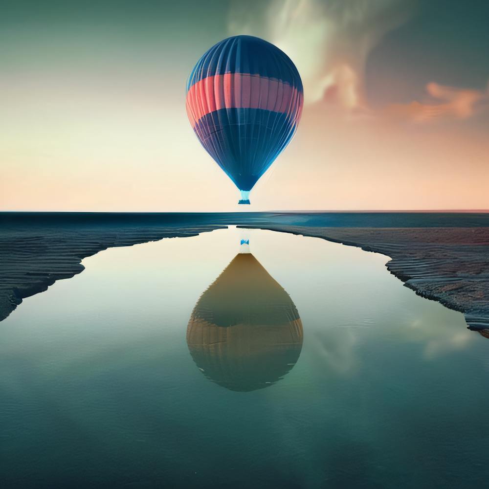 Hot Air Balloon In The Sky