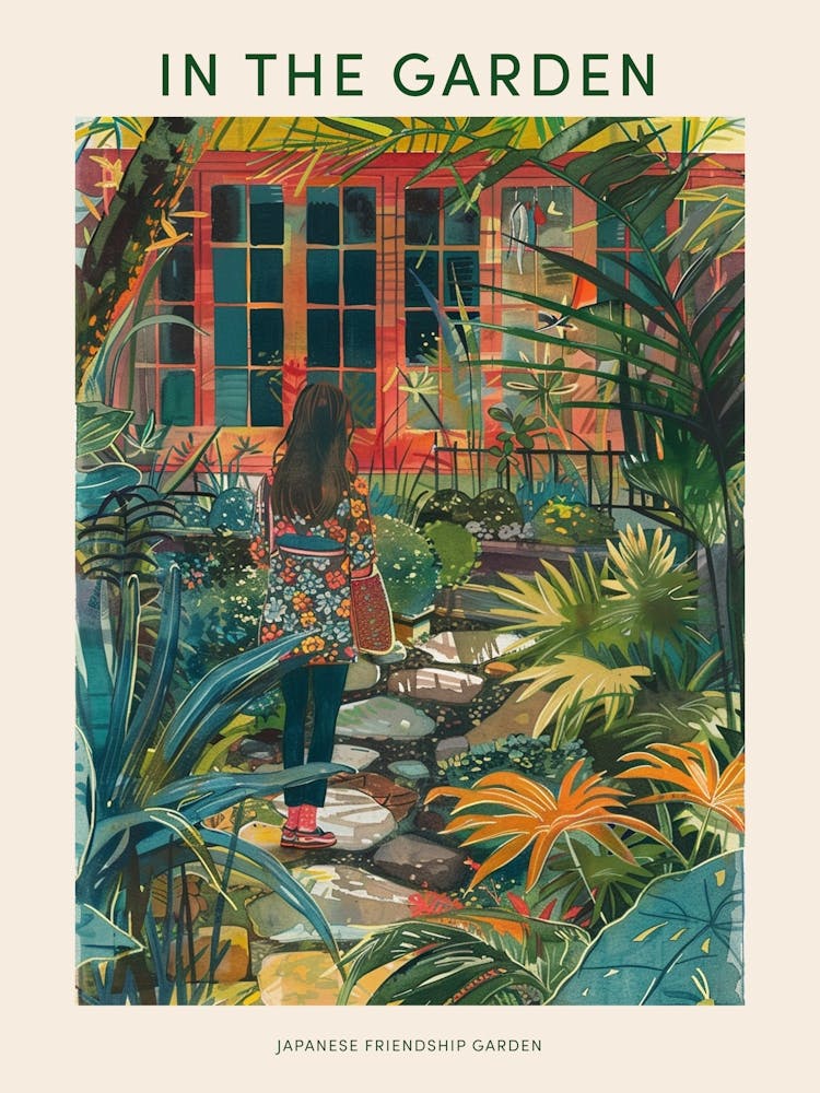 In The Garden Poster Japanese Friendship Garden 1