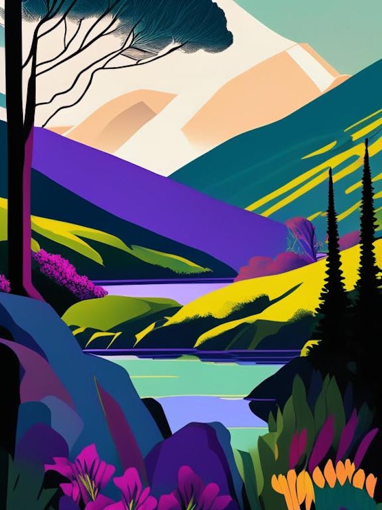 Lake District National Park United Kingdom Pop Matisse