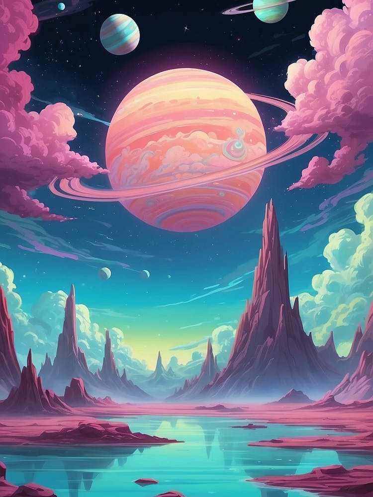 Planètes Dans L'Espace