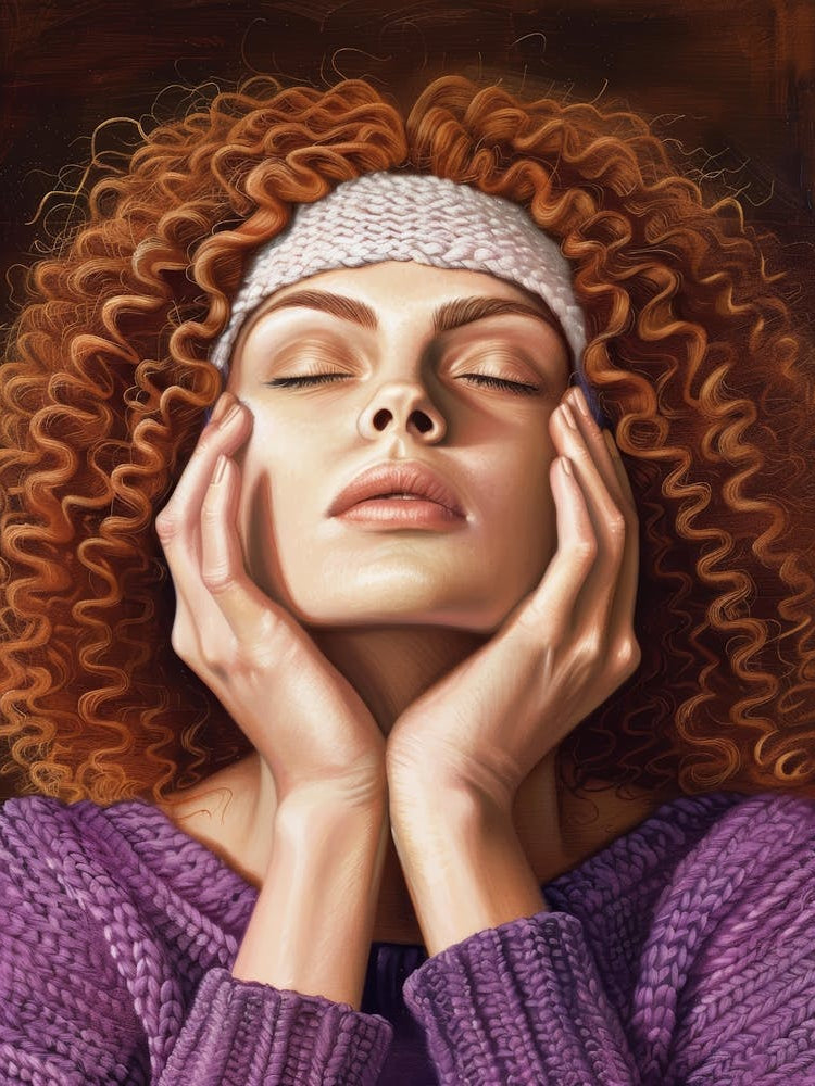 Woman With Curly Hair 1