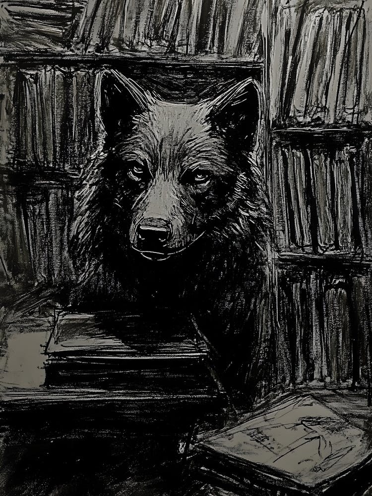 Wolf In The Library