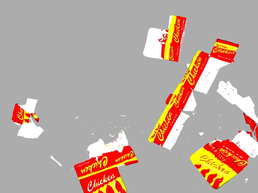 Discarded Chicken Boxes