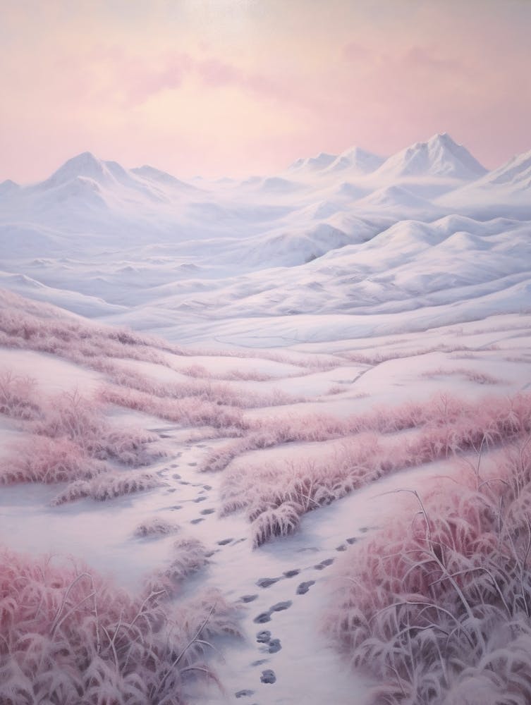Dreamy Winter Painting Denali National Park United States 4