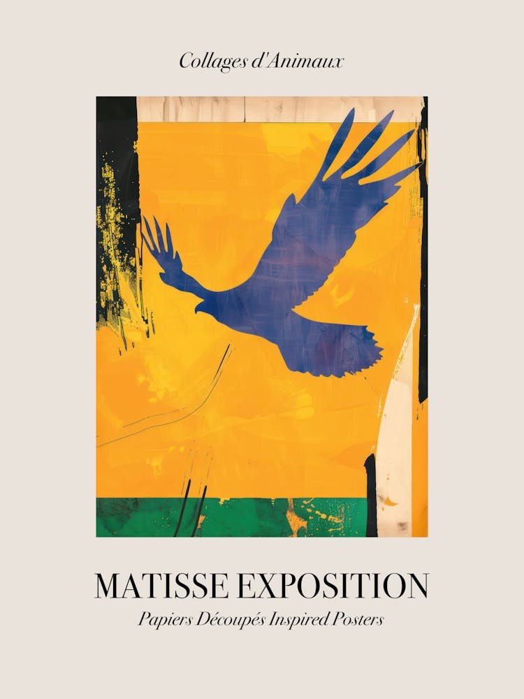 Faucon 1 Affiche Animaux Exposition Inspirée de Matisse
