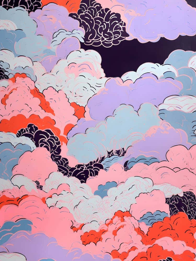 Pink and Purple Clouds In The Sky
