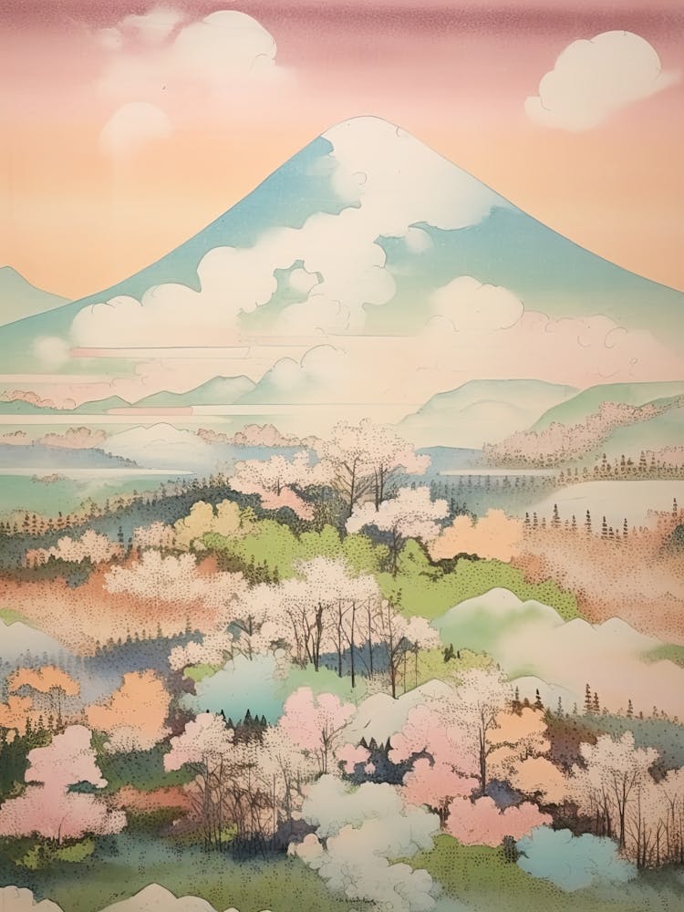 Mount Gassan In Yamagata, Japanese Landscape 2