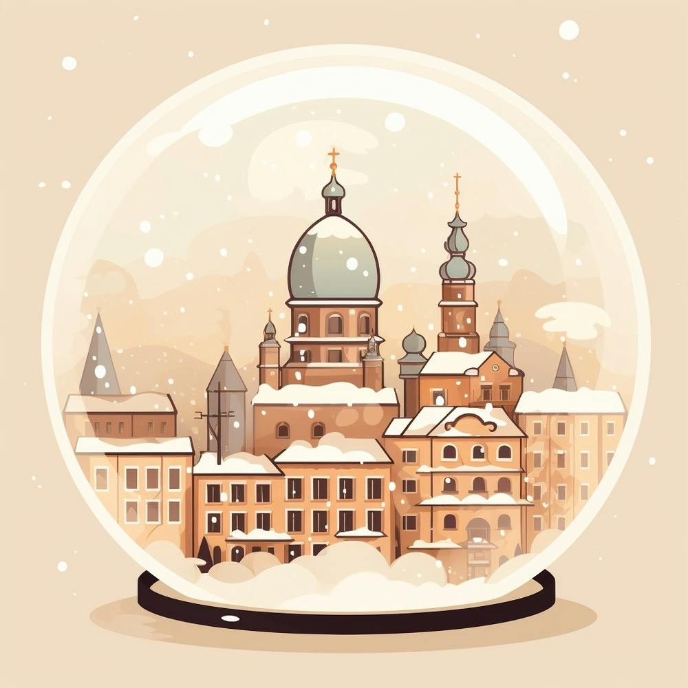 Krakow Poland 1 Snowglobe