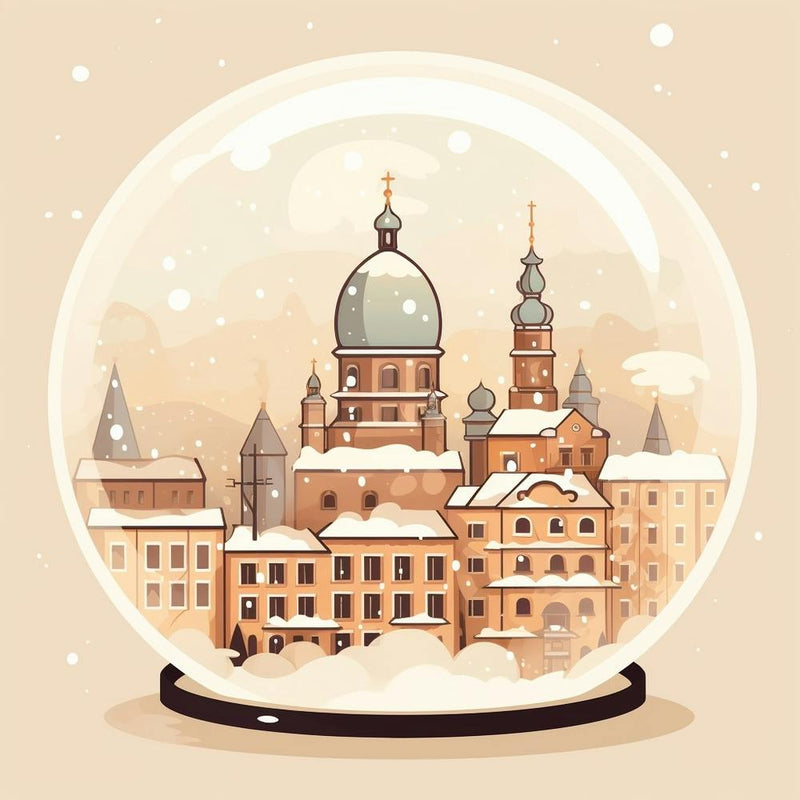 Krakau Polen 1 Schneekugel