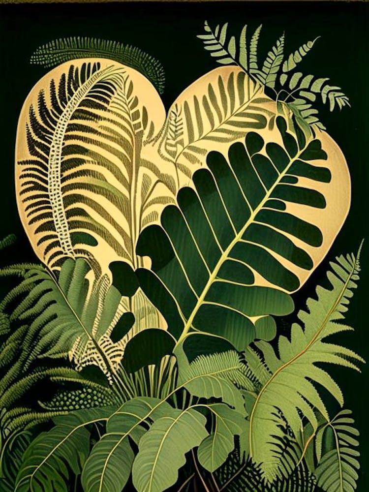 Fougère Cœur inspirée de Rousseau