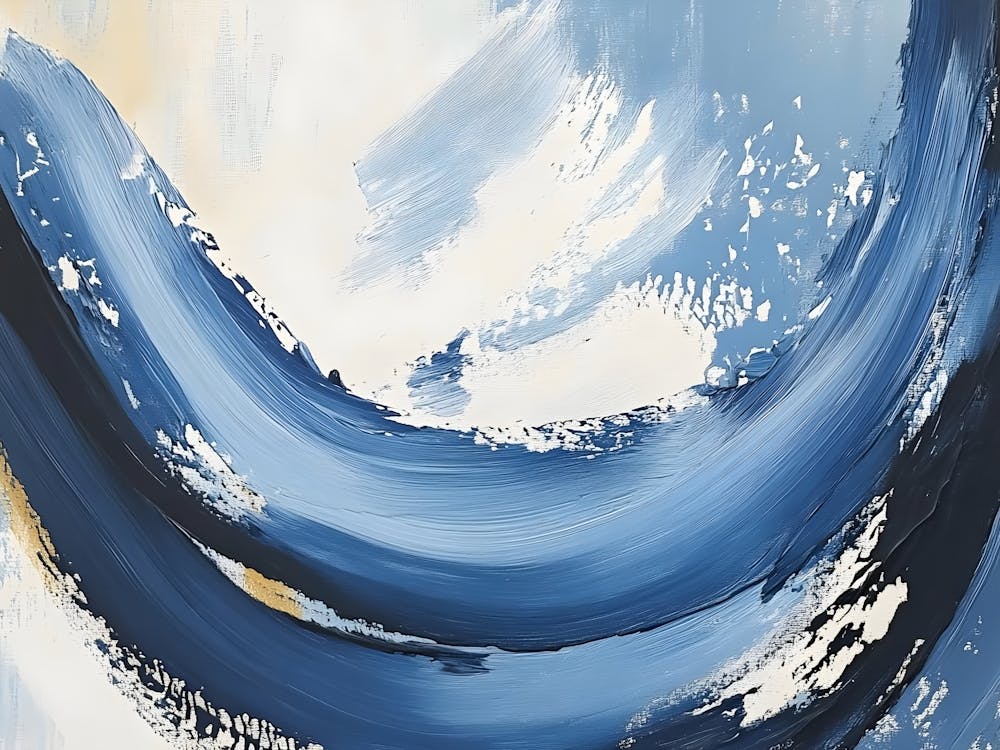 Abstract Blue Painting 6