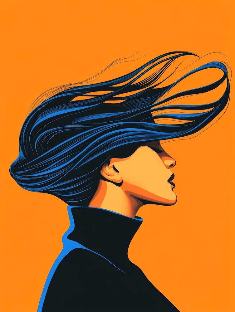 Woman With Blue Hair 4