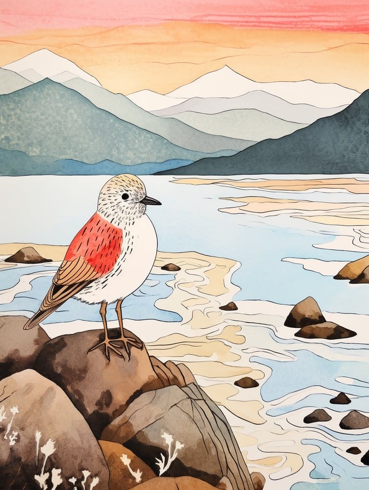 Bird Illustration Dunlin 4