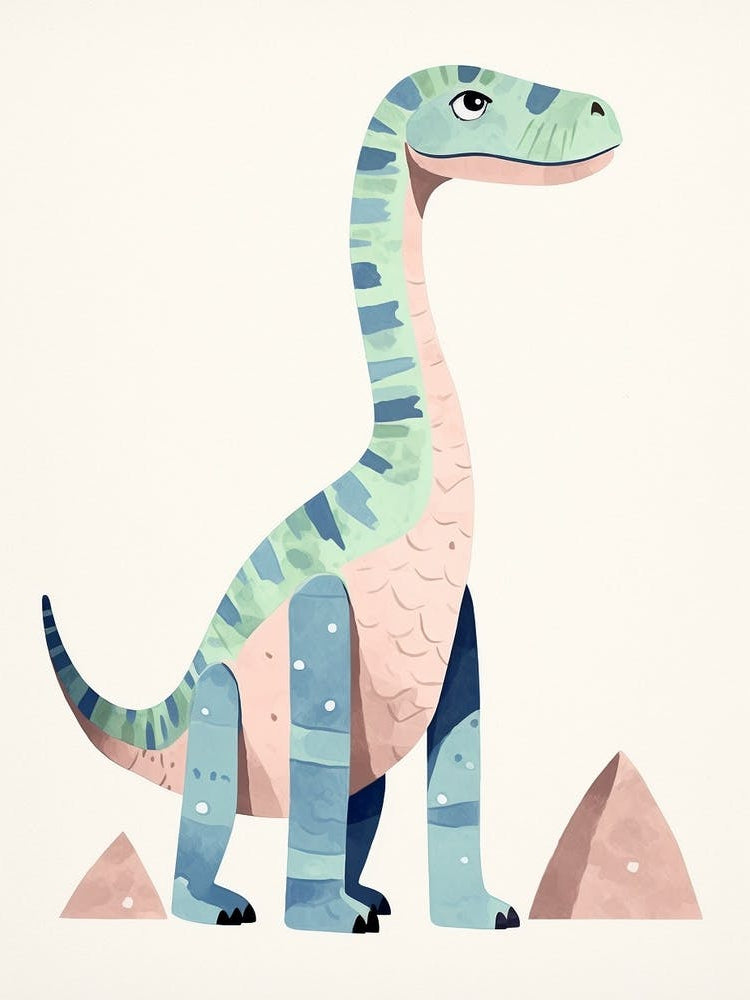 Nursery Dinosaur Art Baryonyx 4