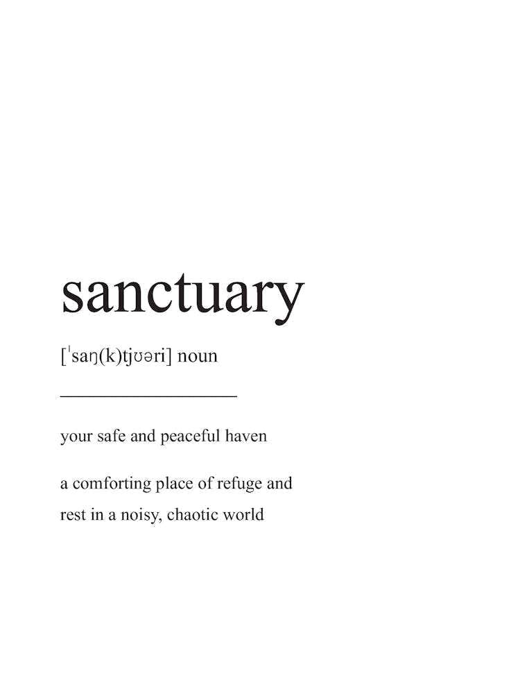 Sanctuary Definition Print