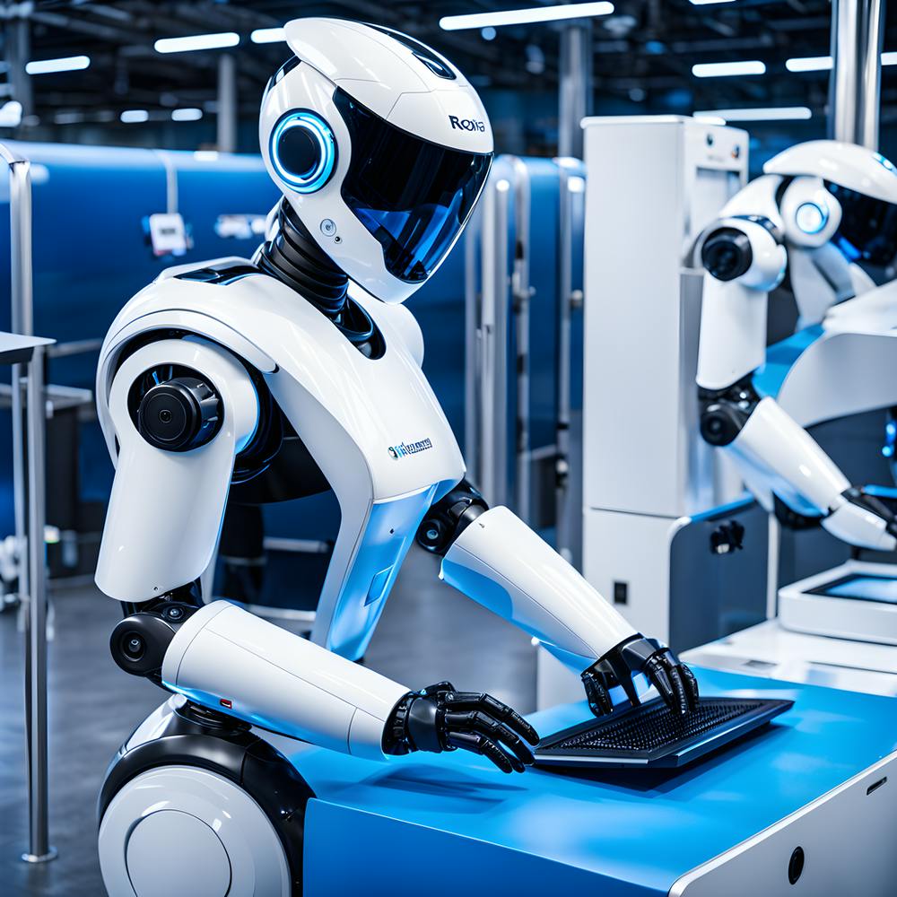 Robots In A Factory