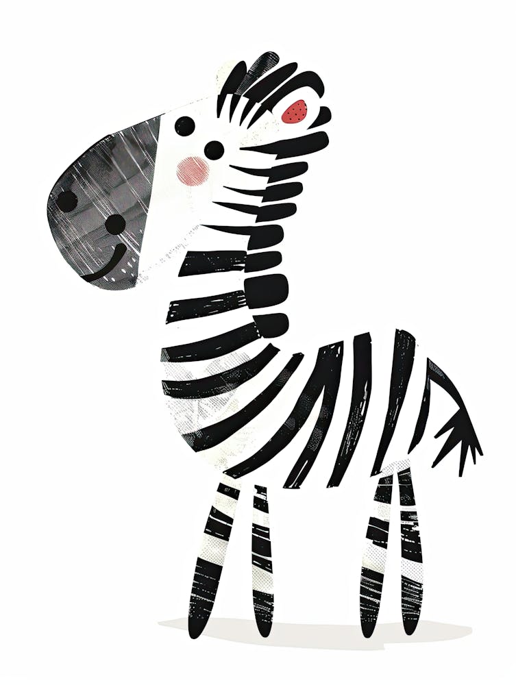 Zebra Hugs Children Prints & Kids Posters