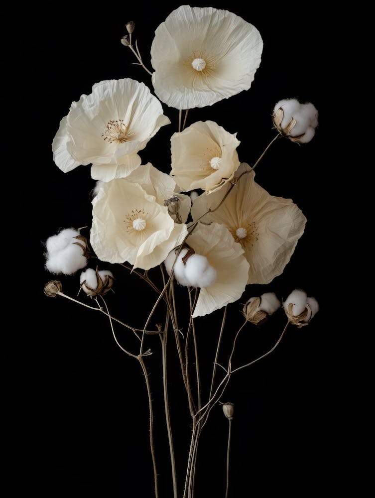 White Flower Poster