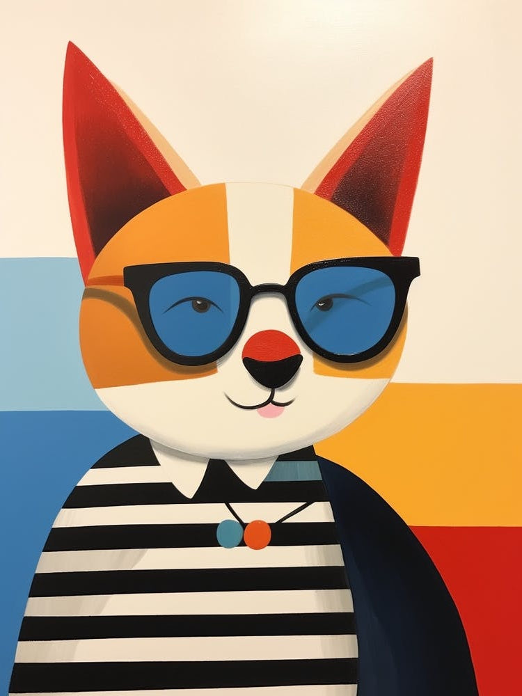 Little Fox 2 Wearing Sunglasses