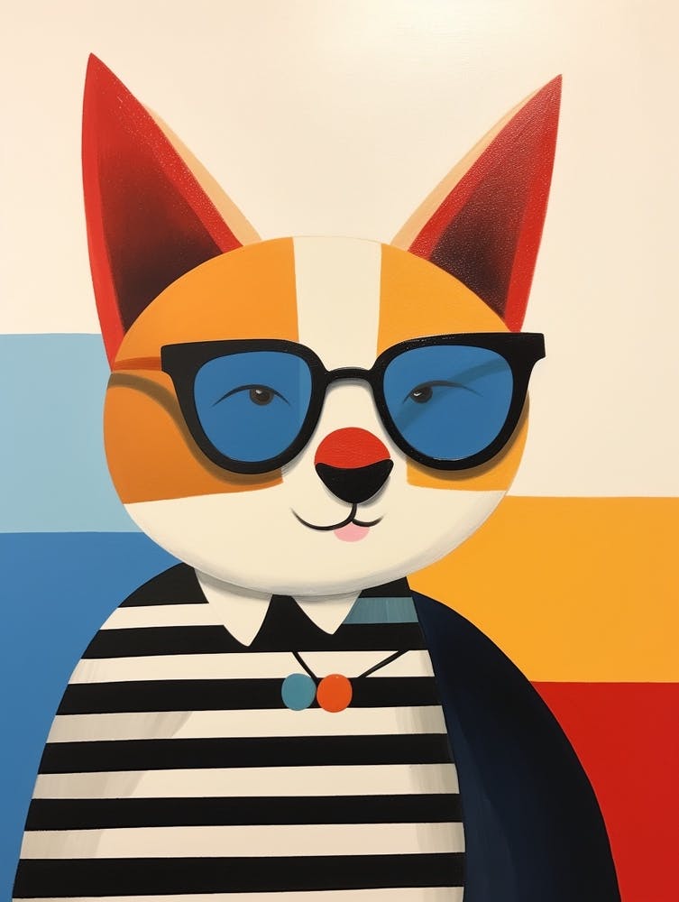 Little Fox 2 Wearing Sunglasses