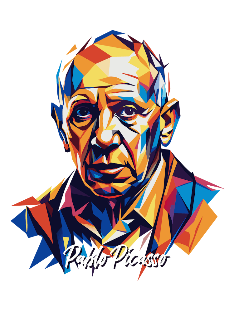 Pablo Picasso 03 Portrait WPAP Pop Art