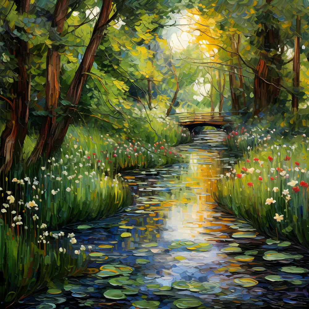 Woolen Retreat: Van Gogh's Riverside Serenade