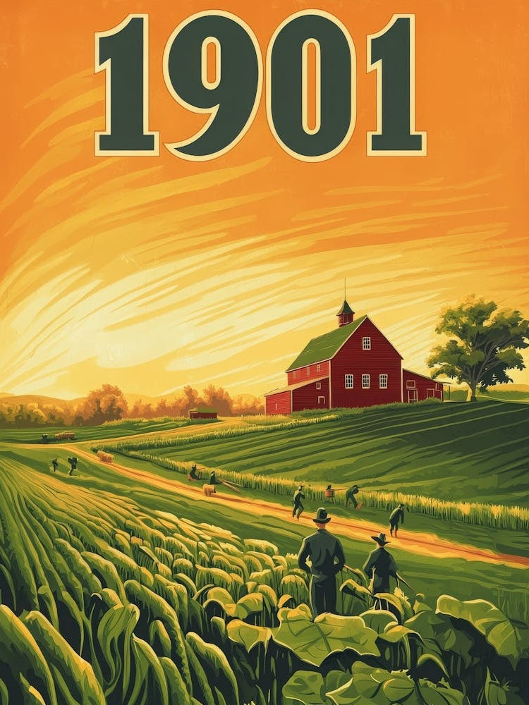 Aihrgdesign A Retro Poster Of A Peaceful 1901 Countryside Wit 7c70ddba 12d6 4c72 9d59 052e57826580 2