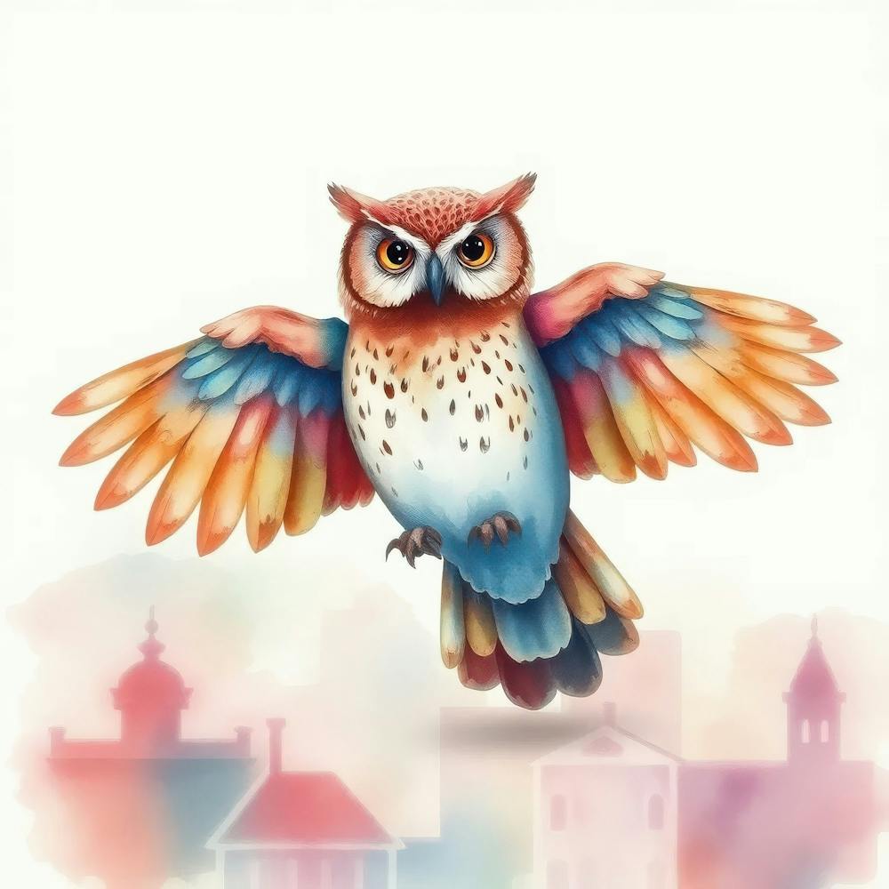 Watercolor Owl