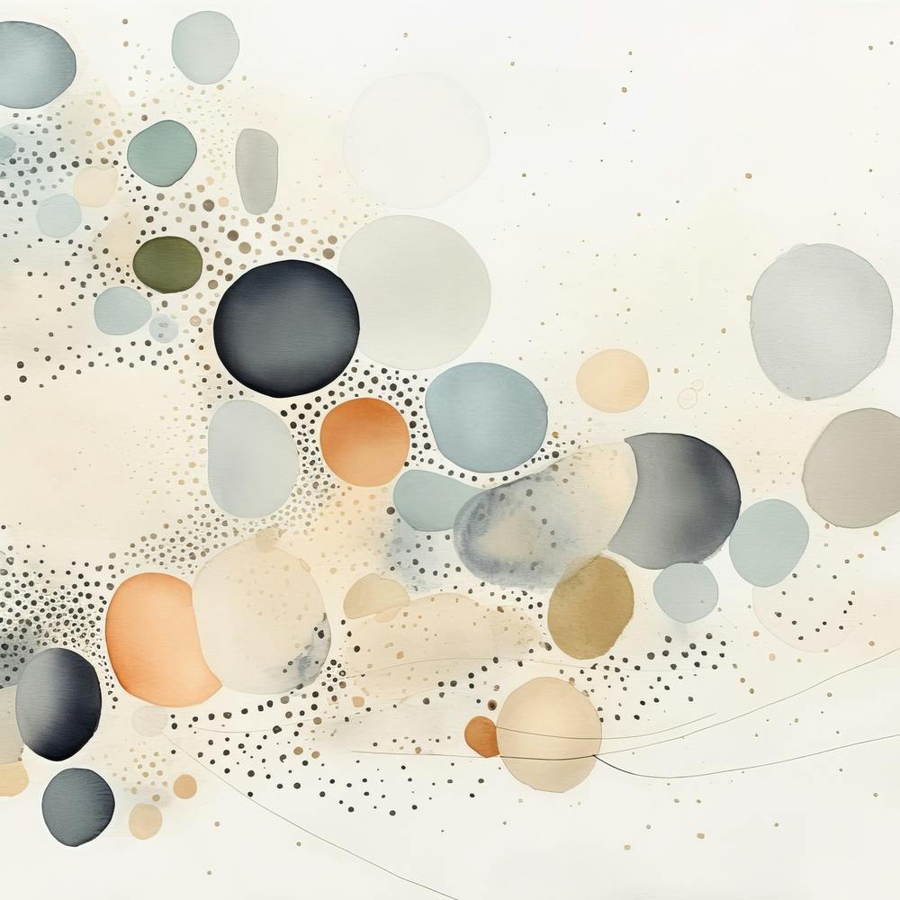 Watercolor Abstract Dots 2