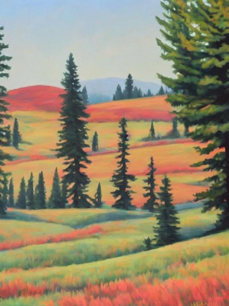 Cèdre de l'Atlas Aquarelle 1