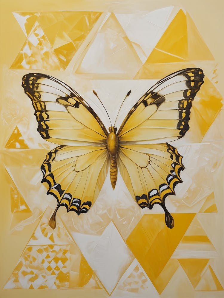 Yellow Butterfly Triangles no1