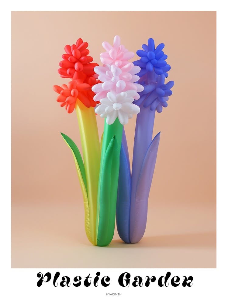 Dreamy Inflatable Flowers Poster Hyacinth 3