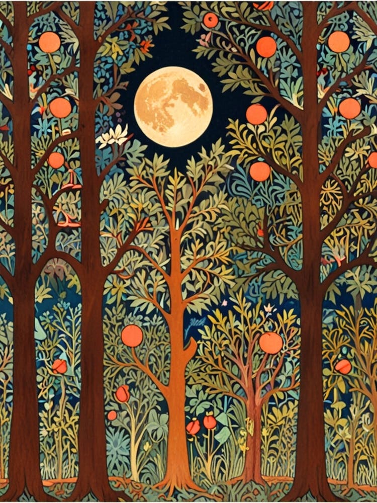 William Morris Moonlight In The Forest 148