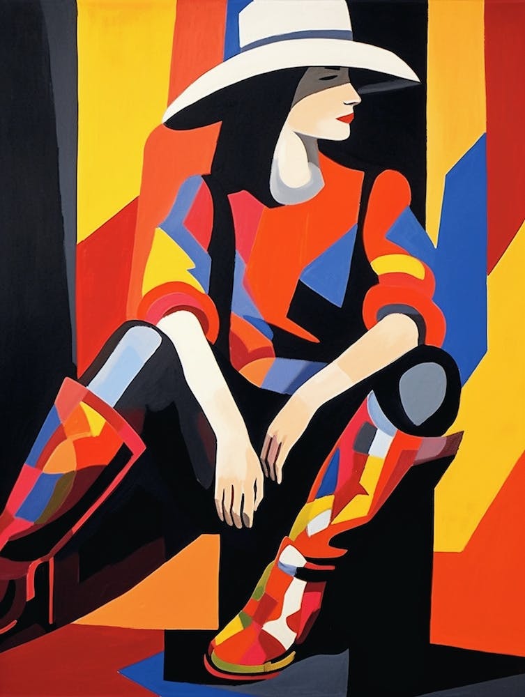 Collage Of Cowgirl Matisse Inspired 1