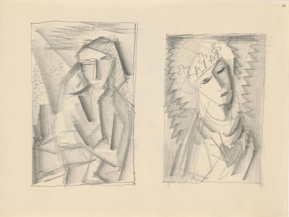 Sketchbook With Various Studio Drawings, Mikuláš Galanda 2