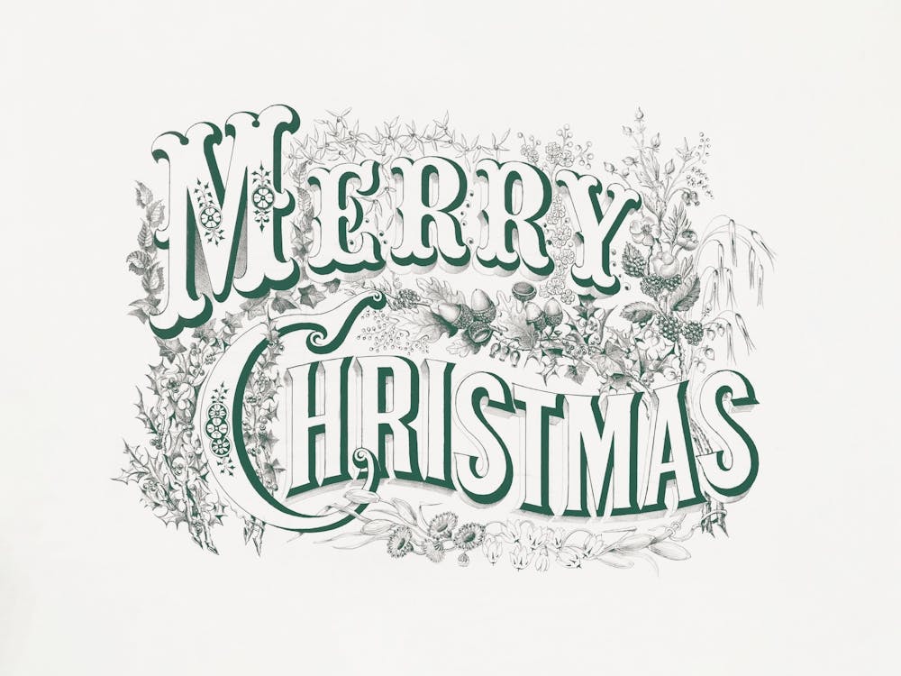 Merry Christmas Green