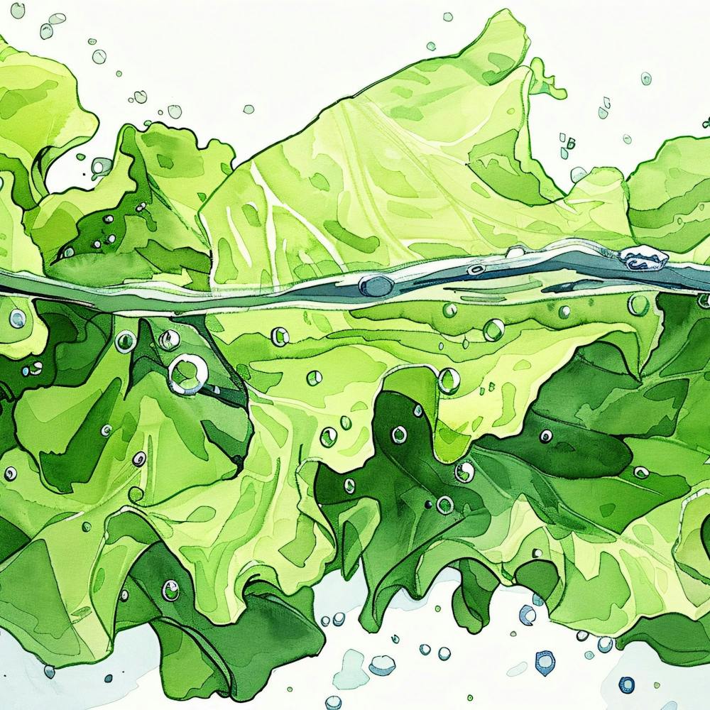 Water Lettuce Illustration