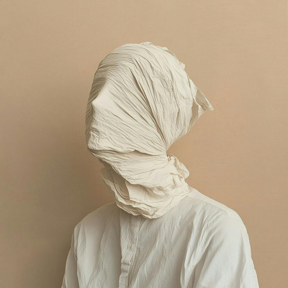 White Clothed Head