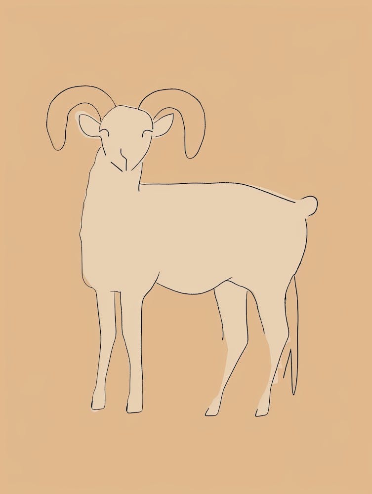 Bélier - Boho, Art au Trait