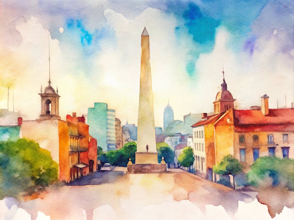 Watercolor Of Boston
