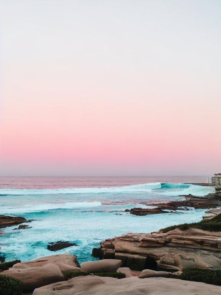 La Jolla Cove, San Diego, California Pink Photography 2